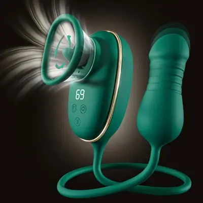 Telescopic Tongue Licker, G-Spot Nipple Stimulator, Vibrating Dildo Masturbation Device, 9 Modes, 650mAh Rechargeable Battery, Mute Strong Vibration, Battery Powered