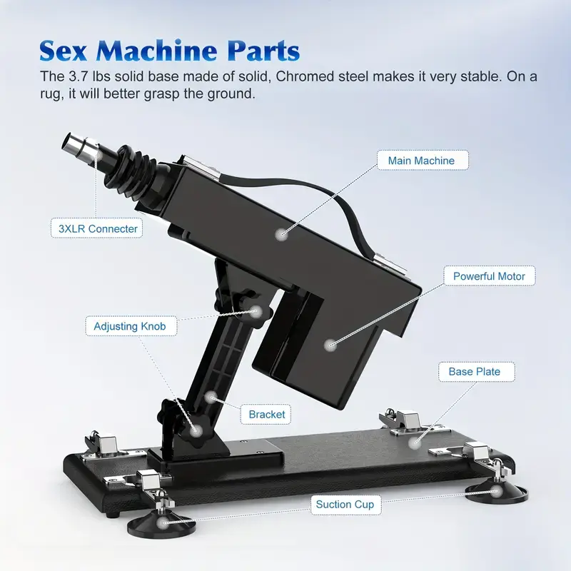 Sex Machine Automatic Sex Thrusting Machine For Women And Men Adult Sex Toy 3XLR Connector Thrusting Dildo Machine For Couples And Solo Play Sex Toys