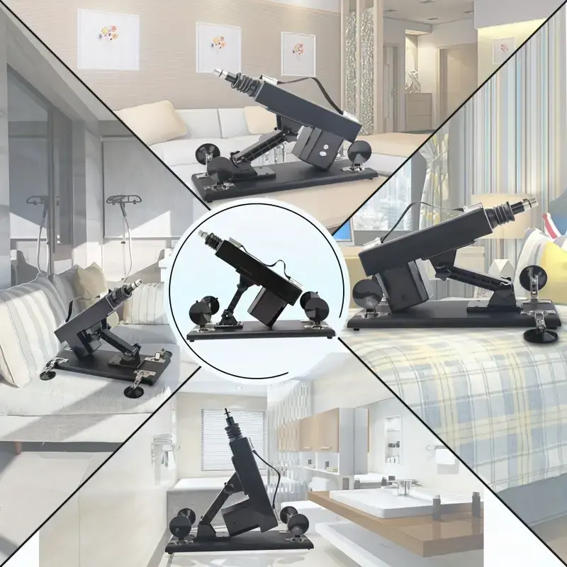 Sex machine Gun Automatic Masturbation Quiet Love Machines Vibrator for Women with 5 Black Dildos