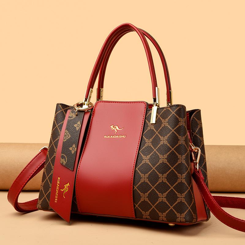 2025 winter new soft leather shoulder messenger bag women's handbag