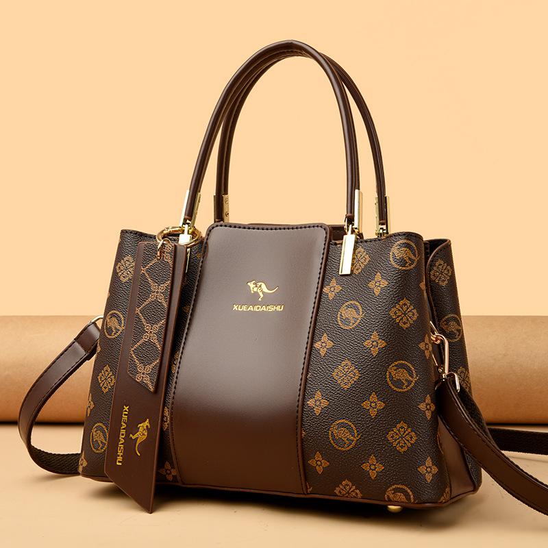 2025 winter new soft leather shoulder messenger bag women's handbag