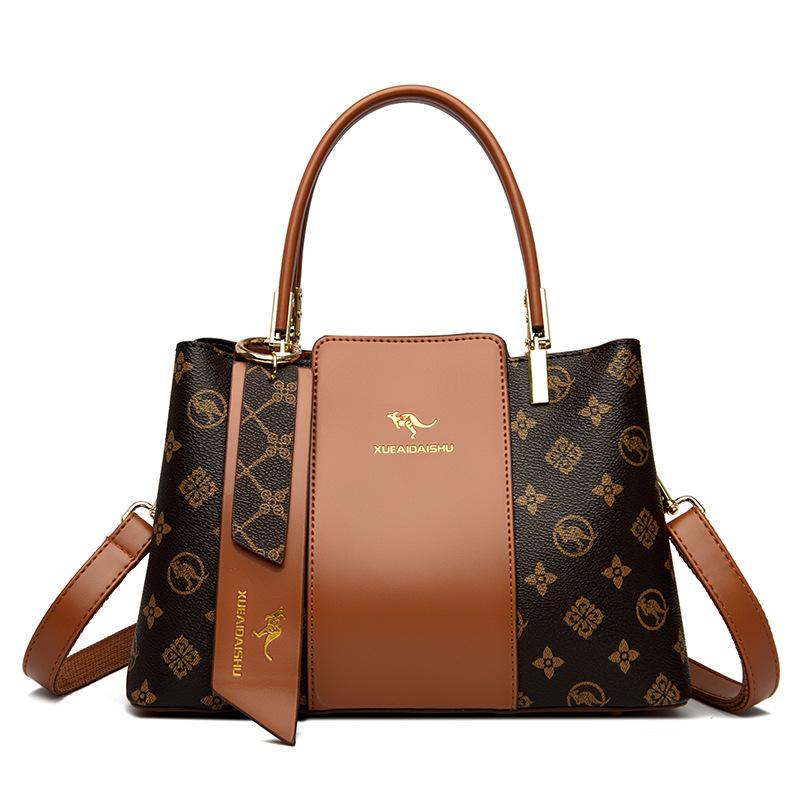 2025 winter new soft leather shoulder messenger bag women's handbag